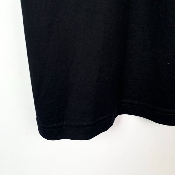 Burberry Black Cotton Round Neck Short Sleeve T-Shirt W/ Flag & Text Print Size - Picture 5 of 7